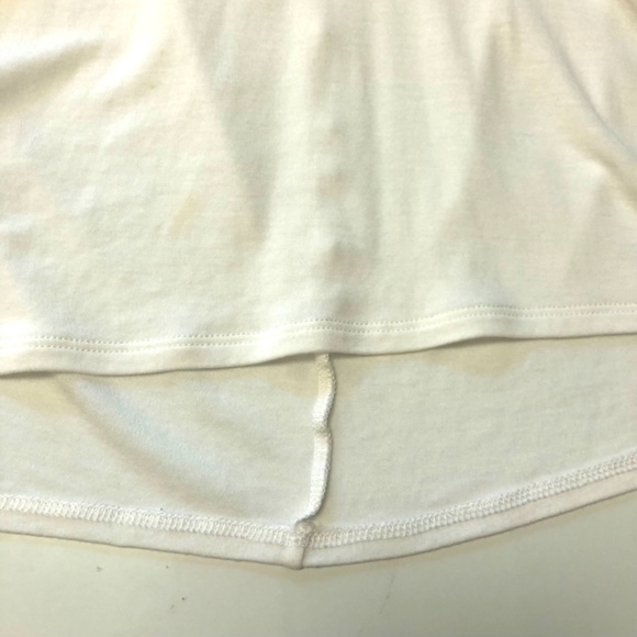BCBGMaxAzria White Cotton Top with Stretch - Picture 6 of 10